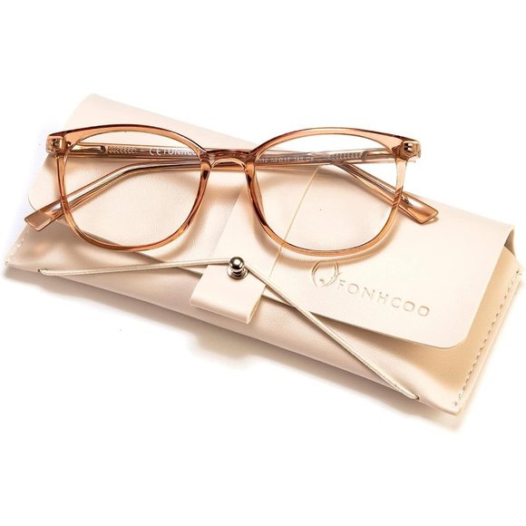 Blue Light Blocking Glasses Fashion Round TR90 Frame Transparent Eyewear main image 8